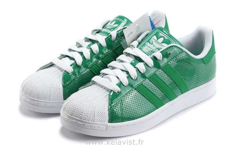 adidas superstar verte enfant