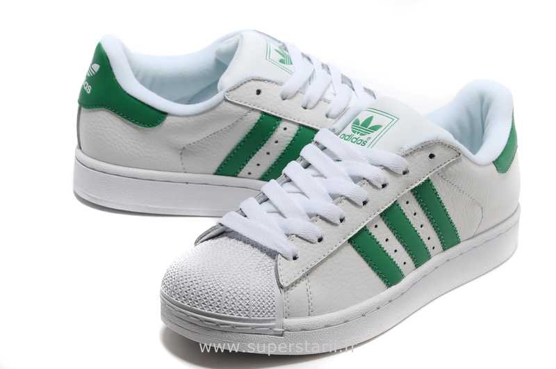 adidas superstar blanche et verte femme